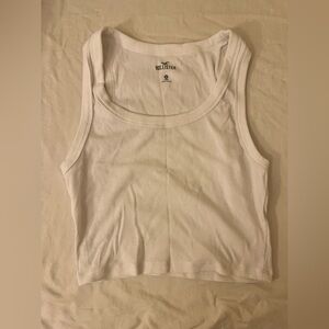 Hollister White Tank Top Medium Short